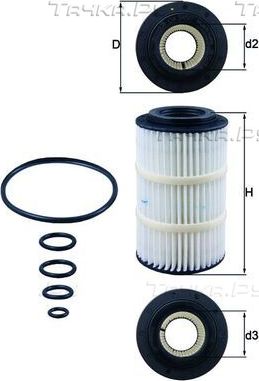Масляный фильтр Mahle-Knecht для Mercedes-Benz CLK-Класс I (C208, A208) 1997-2002. Артикул OX 345/7D