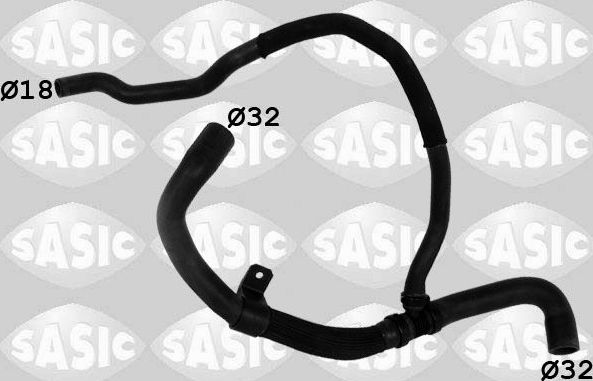 Патрубок радиатора (системы охлаждения) Sasic. Артикул 3404160