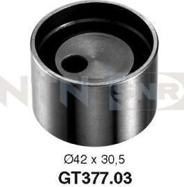 Натяжной ролик (натяжитель) ремня ГРМ NTN / SNR. Артикул GT377.03