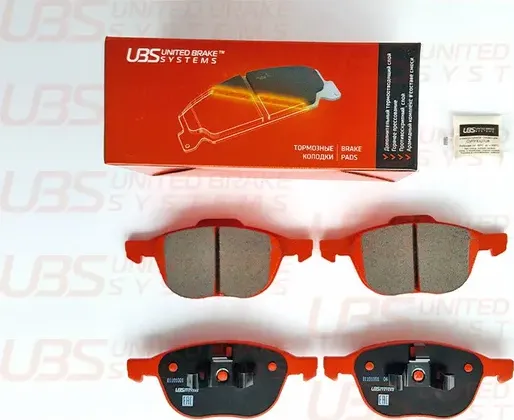 Тормозные колодки FORD FOCUS II 04-/III 11-/KUGA I 08-/II 13-/ECOSPORT 14-/MAZDA 3 03-/09-/VOLVO S40 (UBS). Артикул b1101001