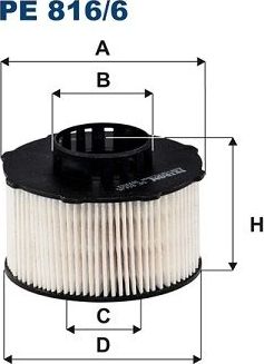 Топливный фильтр Filtron. Артикул PE 816/6