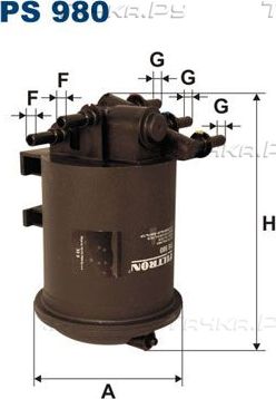 Топливный фильтр Filtron. Артикул PS 980