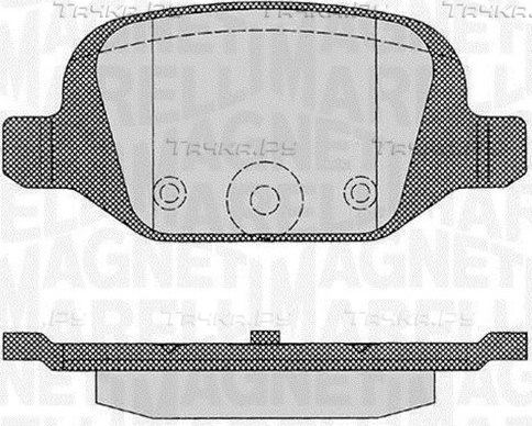Тормозные колодки Magneti Marelli. Артикул 363916060216