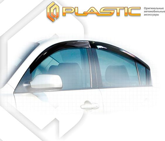 Дефлекторы СА Пластик для окон (Classic полупрозрачный) Mazda 3 седан II 2009-2013. Артикул 2010030304977