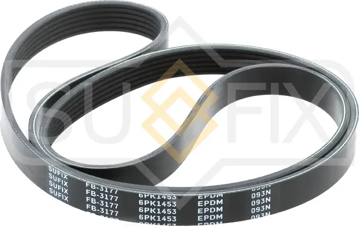 Ремень поликлиновый 6PK1453 (Sufix). Артикул FB3177