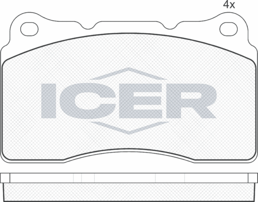 Тормозные колодки Icer передние для Volvo V70 II 2003-2007. Артикул 181582