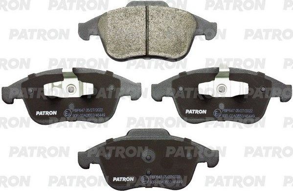 Тормозные колодки Patron. Артикул PBP647
