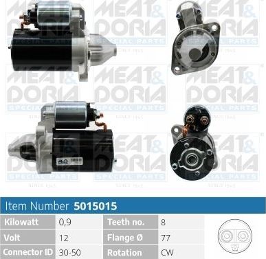Стартер Meat & Doria для Kia Cerato I 2004-2009. Артикул 5015015