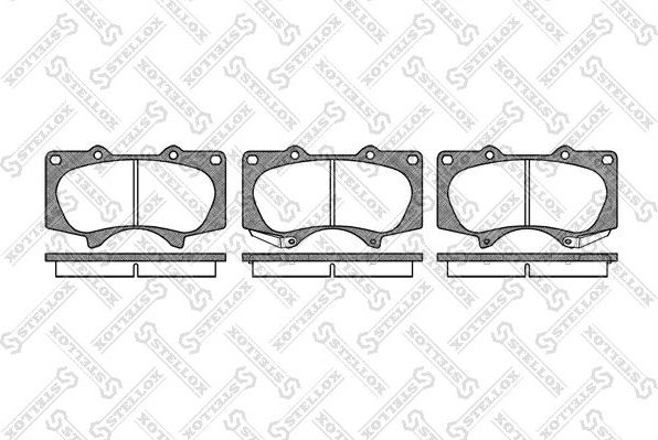 Тормозные колодки Stellox. Артикул 999 000-SX