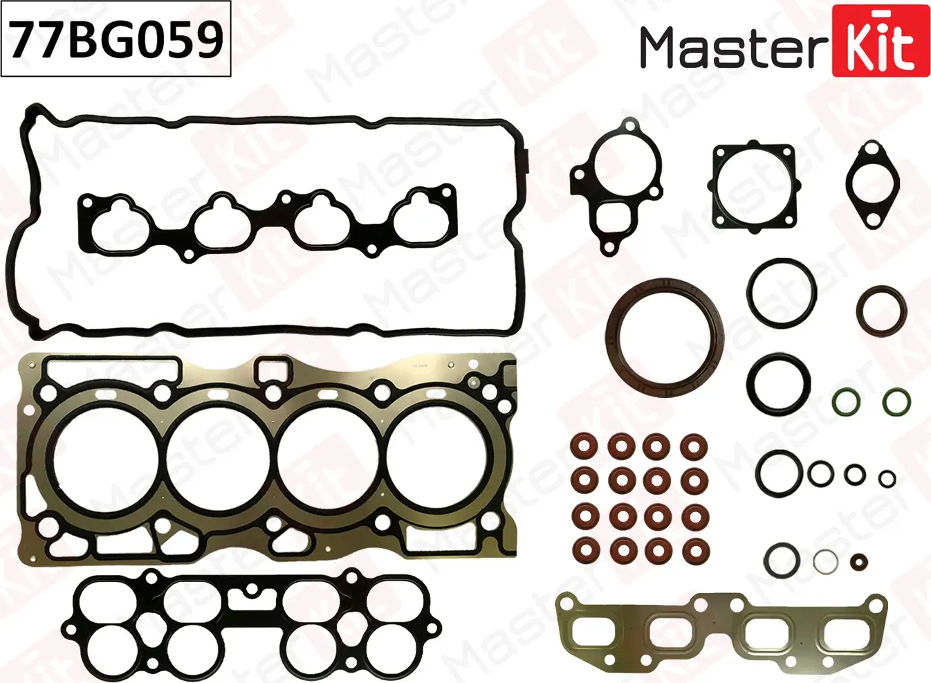 77BG059 Полный комплект прокладок ДВС Nissan X-TRAIL(T30) QR25DE 01-13 (Master KIT). Артикул 77bg059