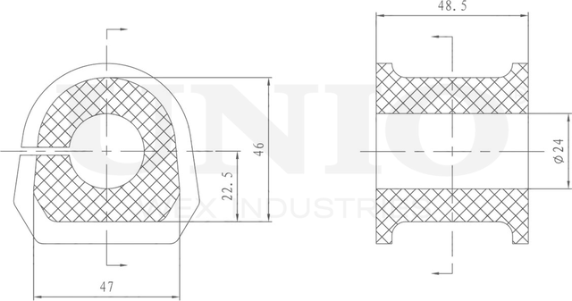Втулка стабилизатора (Unio). Артикул RMP-10045
