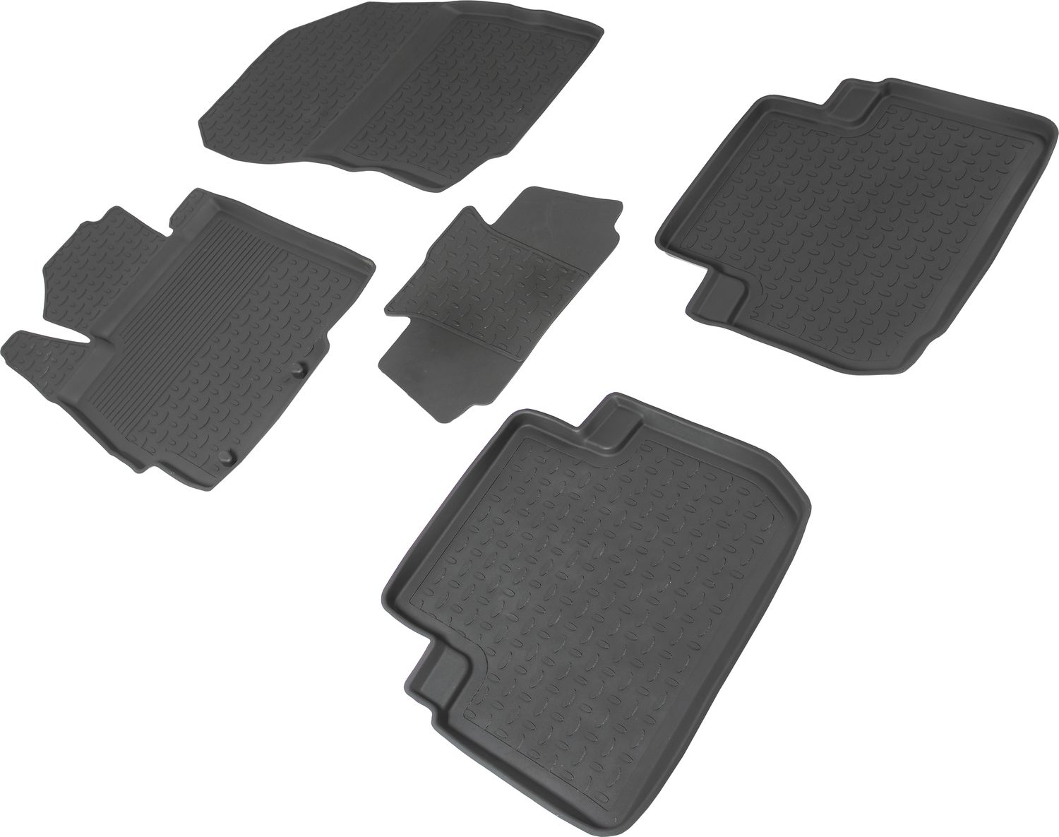 Коврики резиновые Seintex с высоким бортиком для салона Mitsubishi Eclipse Cross 2017-2026. Артикул 89608