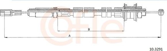 Трос сцепления Cofle для Volkswagen LT I 1975-1996. Артикул 92.10.3291