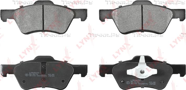 Тормозные колодки LYNXauto для Mazda Tribute I 2000-2008. Артикул BD-5132