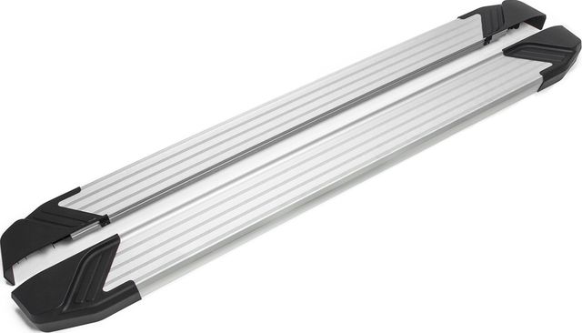 Пороги алюминиевые Rival Silver для Nissan X-Trail T31 рестайлинг 2010-2015. Артикул F173AL.4104.5