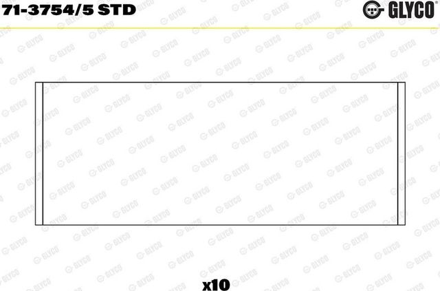 Вкладыши шатунные Glyco для Volvo S70 1996-2000. Артикул 71-3754/5 STD