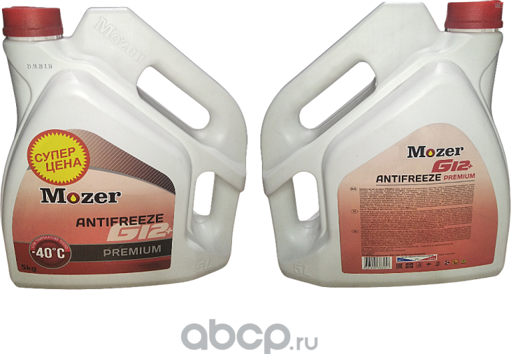 Антифриз Mozer G12+ розовый 5кг. Артикул 4606451
