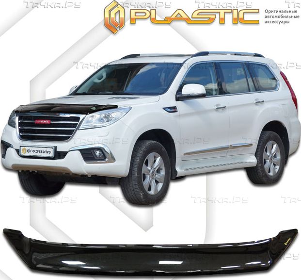 Дефлектор СА Пластик для капота (Classic черный) Haval H6 2014-2026. Артикул 2010010111175