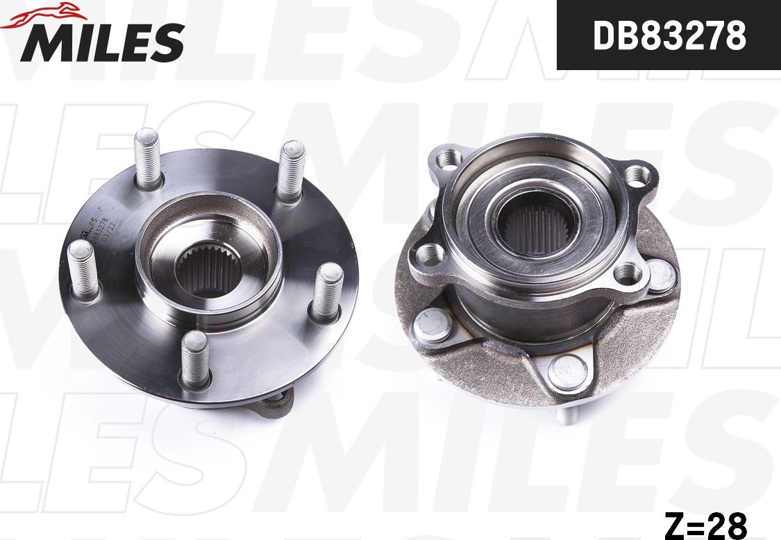 Ступица колеса с интегрированным подшипником Miles. Артикул DB83278