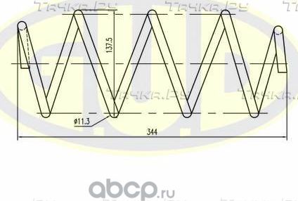 Пружина подвески G.U.D. передняя для Nissan Micra K12 2003-2010. Артикул GCS062041