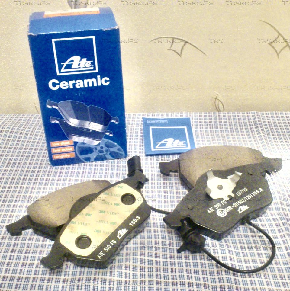 Тормозные колодки ATE Ceramic передние для Audi A4 II (B6) 2000-2004. Артикул 13.0470-7110.2