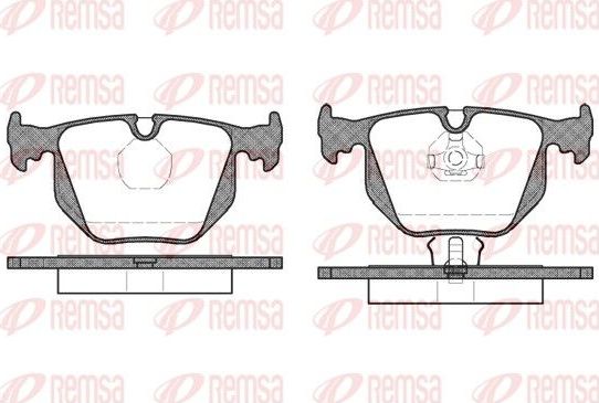 Тормозные колодки Remsa. Артикул 0381.00