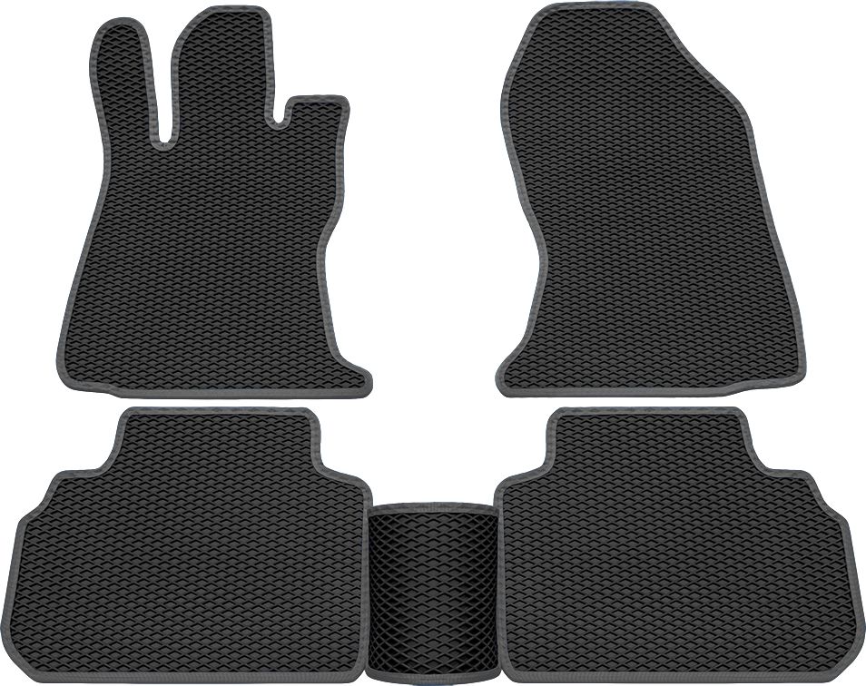 Коврики Rezkon EVA для салона Subaru Forester V 2018-2026 Серый кант. Артикул 9032005302