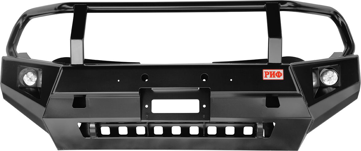 Бампер силовой РИФ передний с доп. фарами и защитной дугой для Fiat Fullback 2016-2026. Артикул RIFTMQ-10350