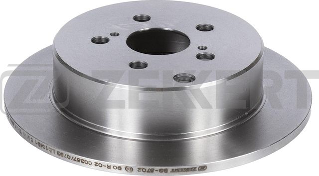 Тормозной диск Zekkert задний для Toyota Prius II (XW20) 2003-2009. Артикул BS-5702