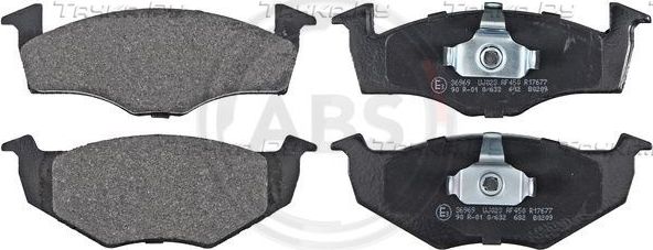 Тормозные колодки ABS передние для Skoda Fabia II 2006-2014. Артикул 36969