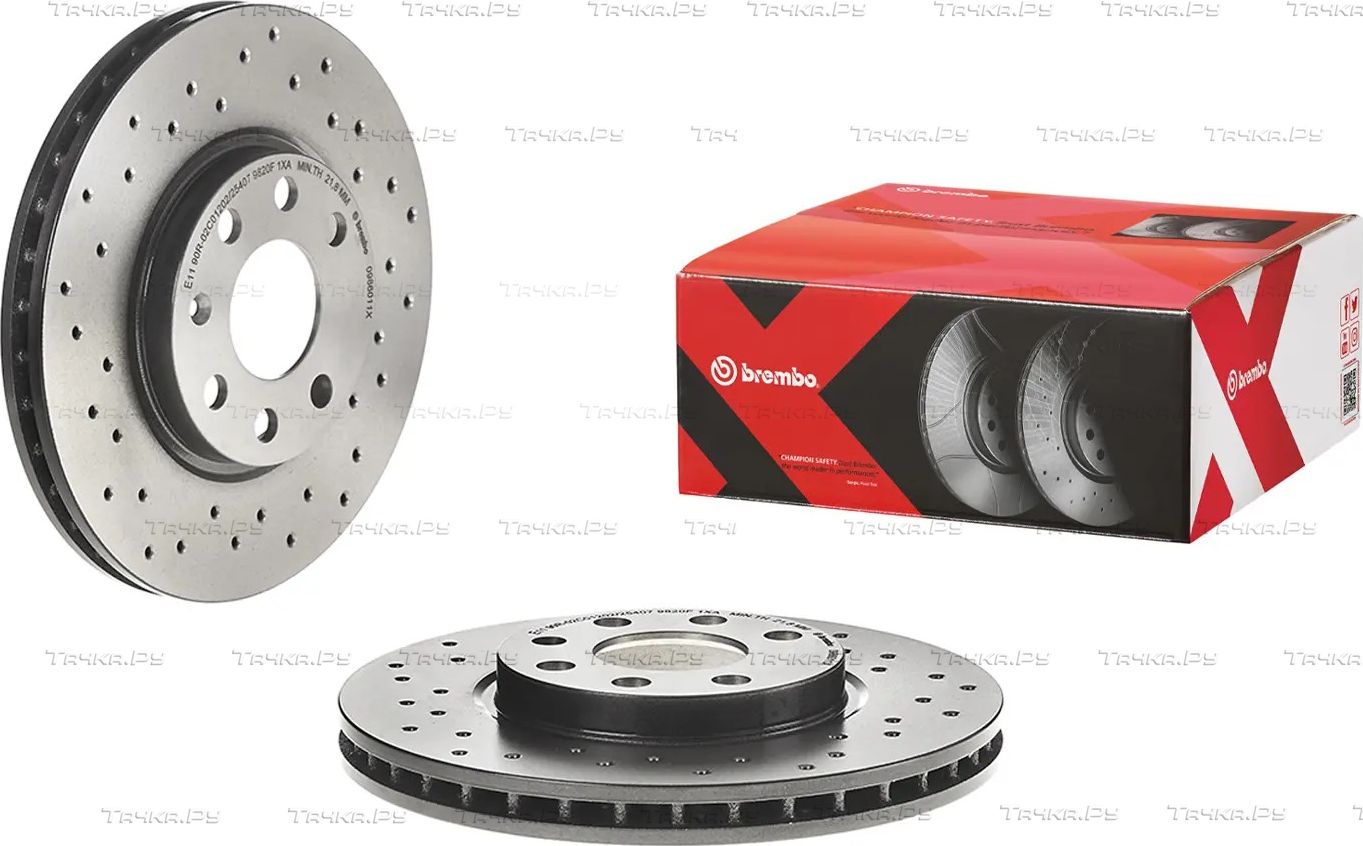 Тормозной диск Brembo XTRA передний для Opel Tigra B 2004-2010. Артикул 09.8601.1X