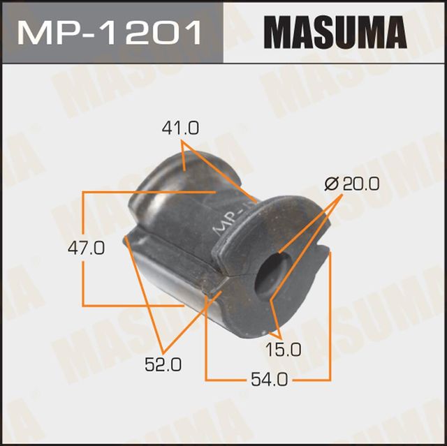 Втулки стабилизатора Masuma передние для Mazda Tribute I 2000-2008. Артикул MP-1201