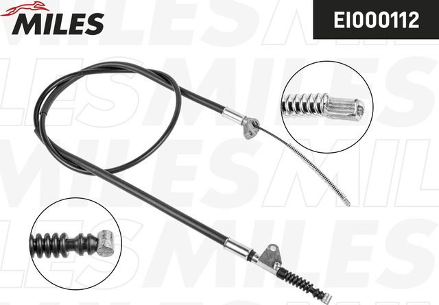 Трос ручника (тросик ручного тормоза) Miles задний левый для Toyota Avensis I 1997-2001. Артикул EI000112