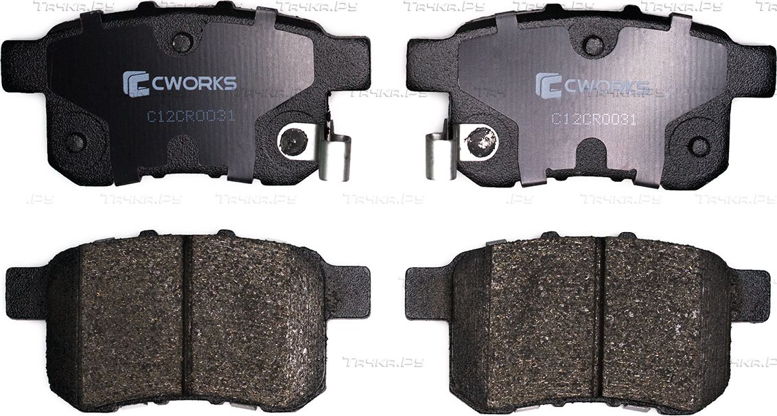 Тормозные колодки Cworks задние для Acura TSX II 2010-2014. Артикул C12CR0031
