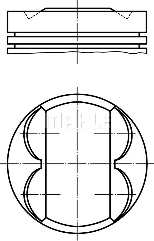 Поршневая група Mahle. Артикул 011 PI 00105 002