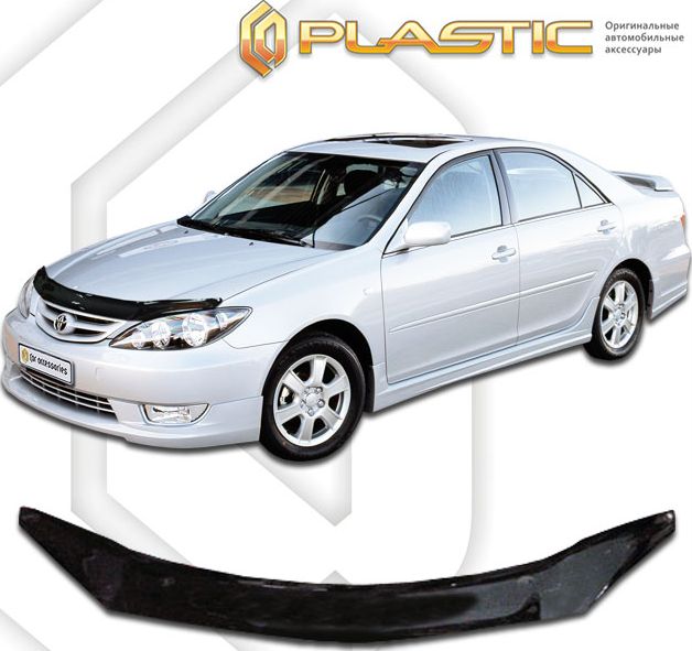 Дефлектор СА Пластик для капота (Classic черный) Toyota Camry ACV30,35 2004-2006. Артикул 2010010100650
