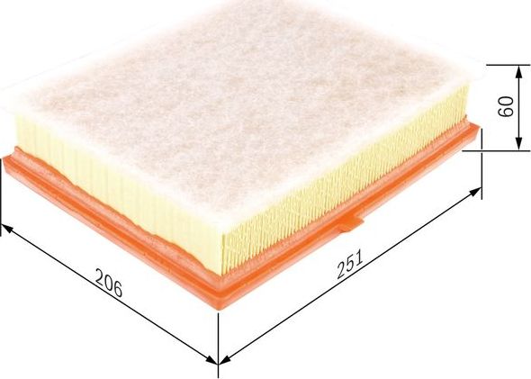 Воздушный фильтр Bosch для Toyota RAV4 IV (CA40) 2015-2018. Артикул F 026 400 545