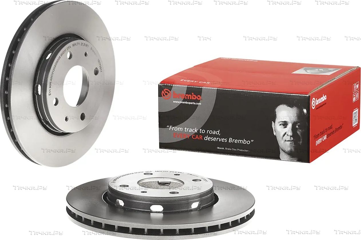 Тормозной диск Brembo UV Coated передний для Volvo V40 I 1997-2004. Артикул 09.7720.11