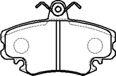 Тормозные колодки HSB передние для Renault Logan II 2007-2026. Артикул HP5197