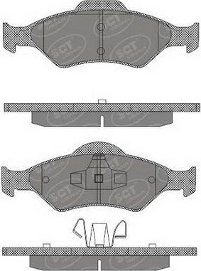 Тормозные колодки SCT-Germany передние для Ford Fiesta IV 1995-2003. Артикул SP 603 PR