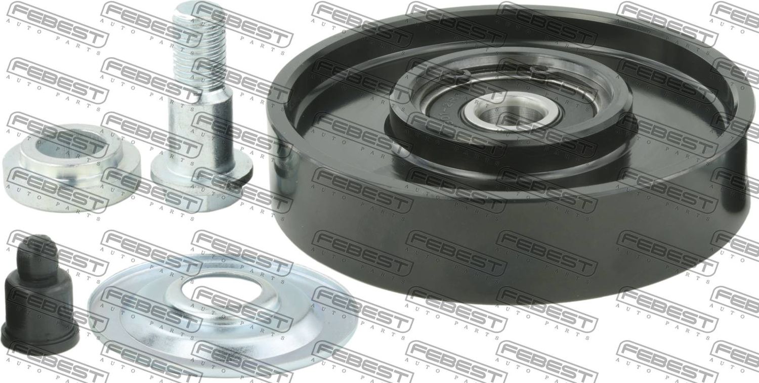 Направляющий (ведущий) ролик приводного поликлинового ремня Febest. Артикул 0188-VDJ200