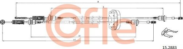 Трос переключения передач КПП Cofle для Renault Trafic II 2001-2014. Артикул 92.15.2883