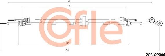 Трос переключения передач КПП Cofle. Артикул 92.2CB.OP006