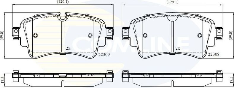 Тормозные колодки Comline Comline. Артикул CBP02362