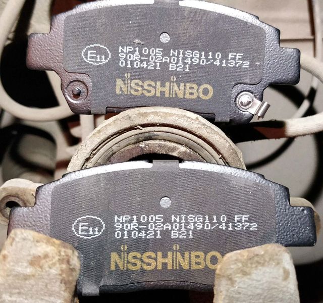 Тормозные колодки Nisshinbo передние для Great Wall Hover M4 2012-2017. Артикул NP1005