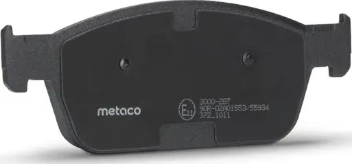 Колодки тормозные передние к-кт (Metaco). Артикул 3000287