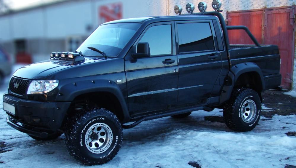 Расширители колесных арок Fenders (без накладок на передний бампер) для УАЗ Patriot 2015-2018. Артикул ТКУ-31РС