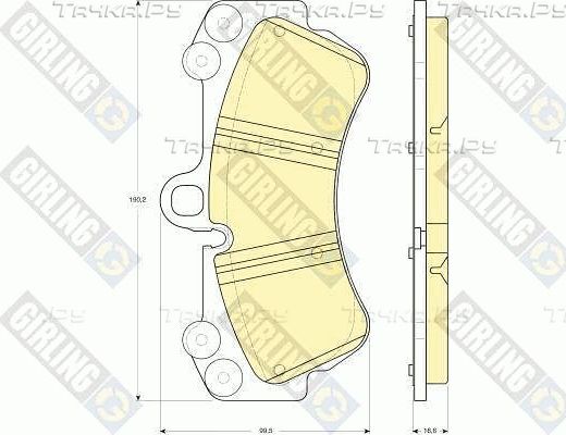 Тормозные колодки Girling. Артикул 6115479