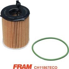 Масляный фильтр Fram для Peugeot 208 I 2013-2019. Артикул CH11867ECO