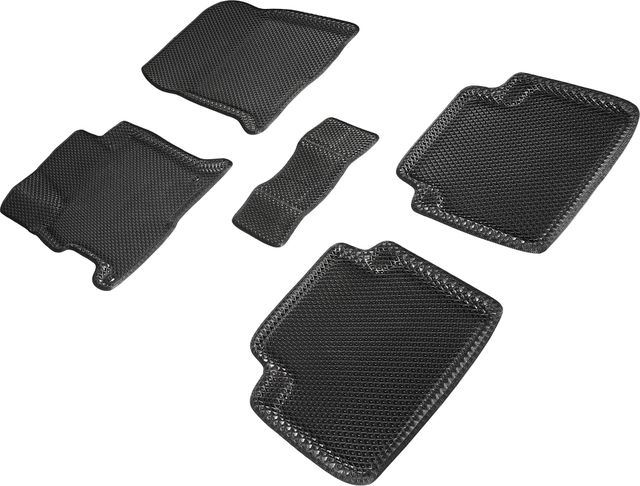 Коврики Seintex 3D EVA ромб для салона Honda Accord IX 2012-2019 ЧЕРНЫЕ. Артикул 95293